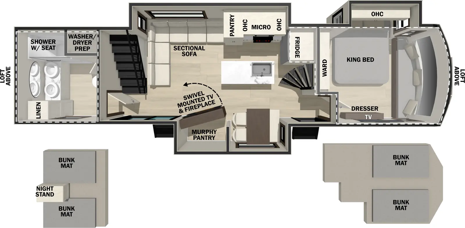 Cedar Creek Cottage 40CBK Floorplan